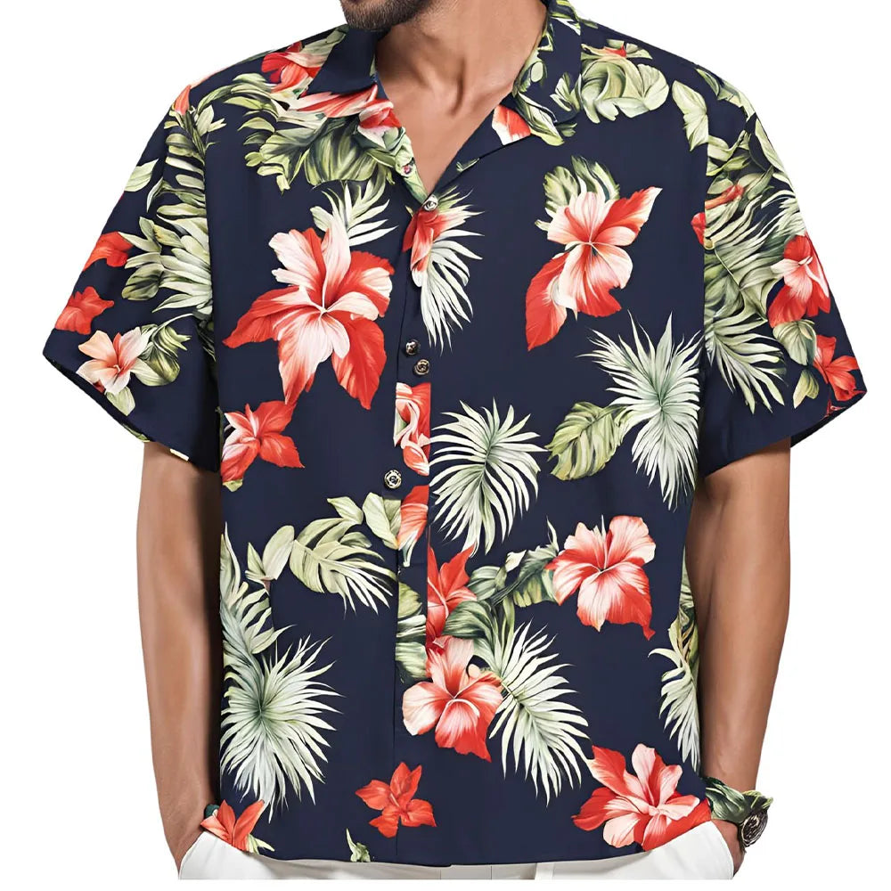 Hayden | Men’s Shirt featuring a Tropical Motif