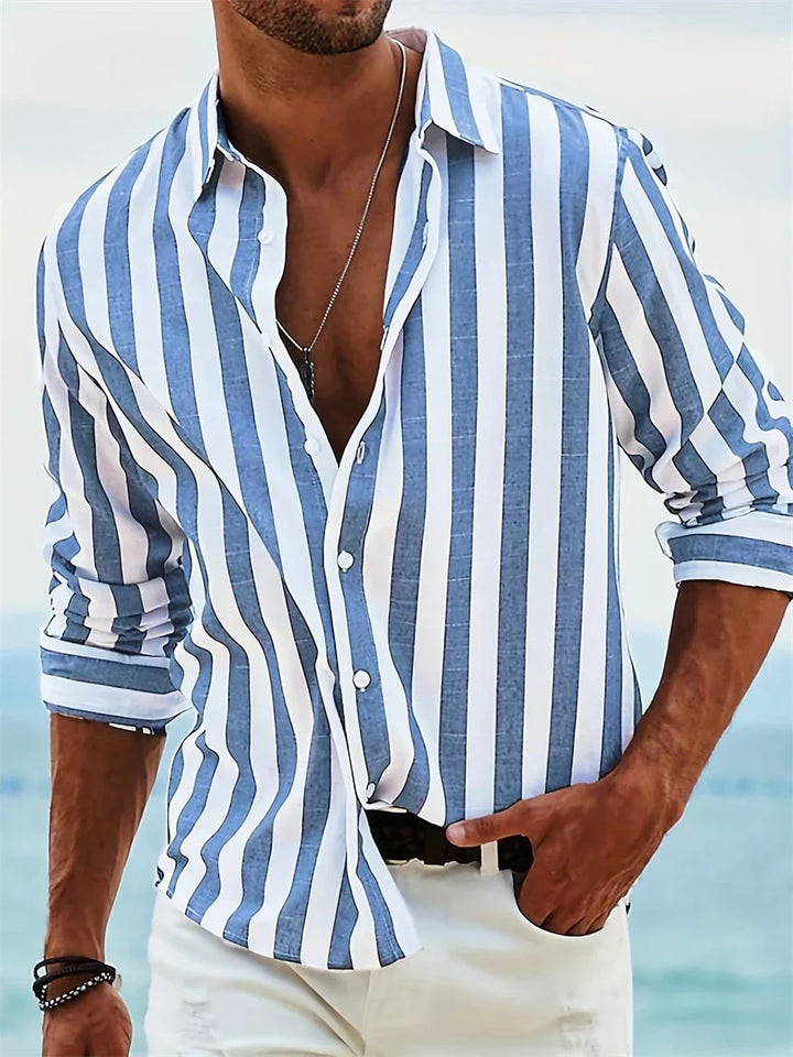 Avenor | Men’s Striped Shirt designed for Summer Fit
