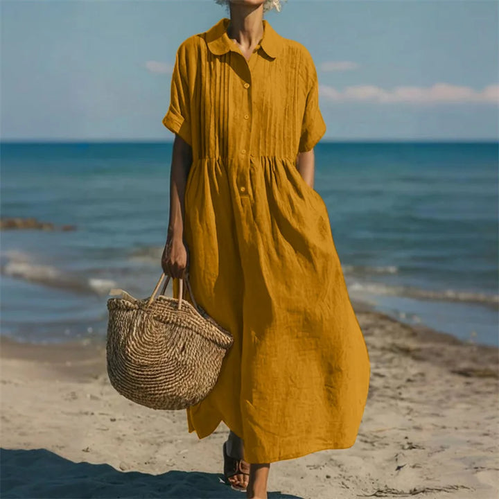 Aletta | Women’s Maxi Shirt Dress for Relaxed Summer Days