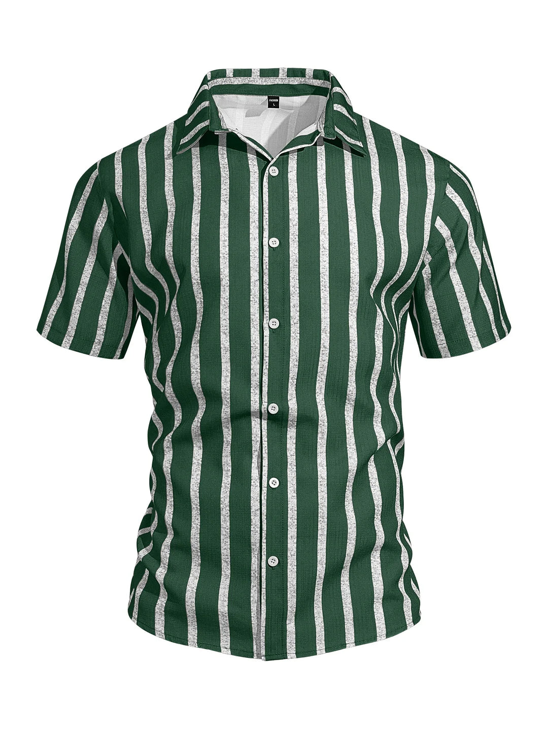 Tyde | Men’s Striped Short-Sleeve Shirt for Smart-Casual Wear