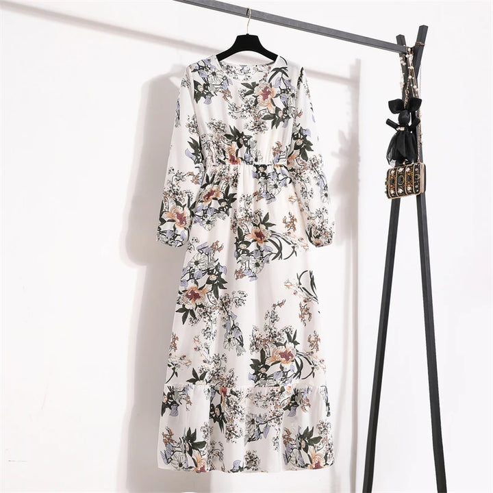 Raisa | Women’s Floral Dress with Button Front