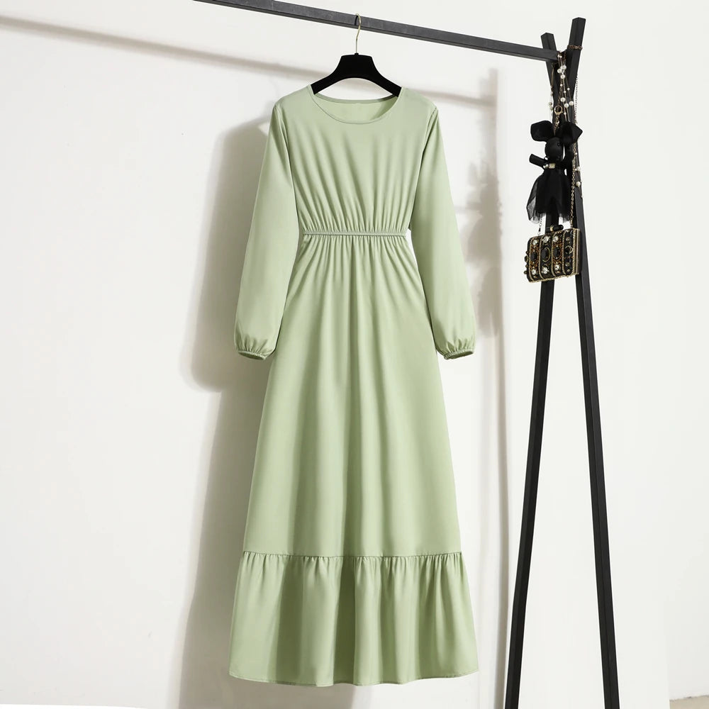 Kamila | Women’s Midi Dress with Tiered Hem Finishing