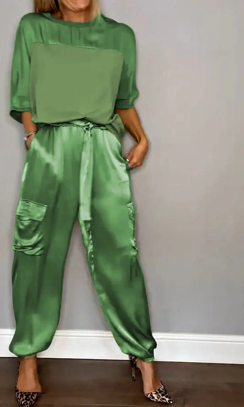 Nyvella | Women’s Belted Jumpsuit with slim leg finish