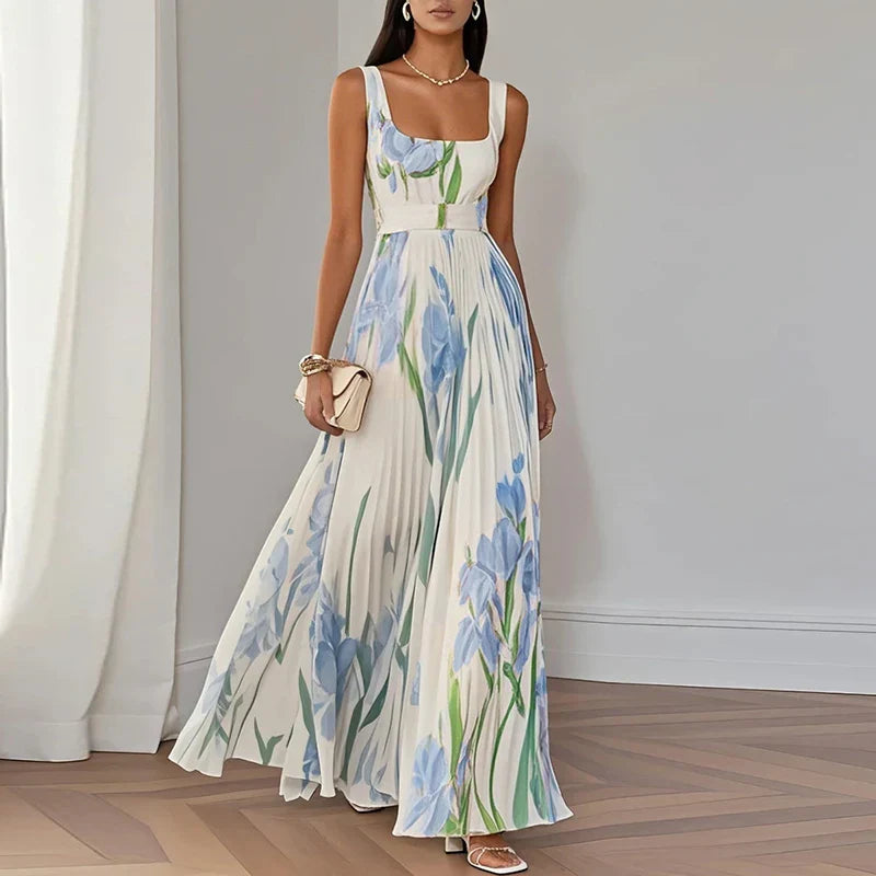 Farrah | Women’s Maxi Dress featuring a Pleated Skirt