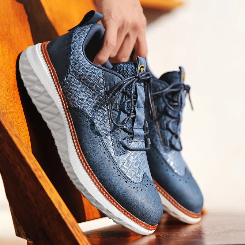 Axton | Men’s Trainers featuring Brogue-Style Structure
