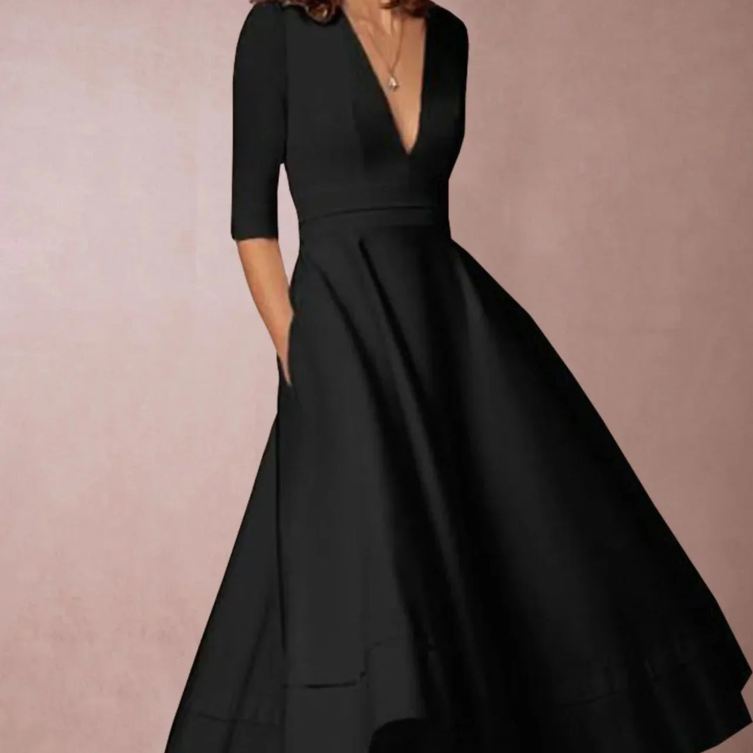 Esme | Women’s Midi Dress in a Full Skirt Shape