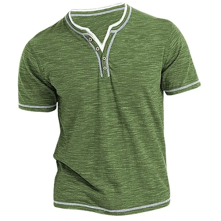Carden | Men’s Henley T-Shirt featuring a Button Neckline