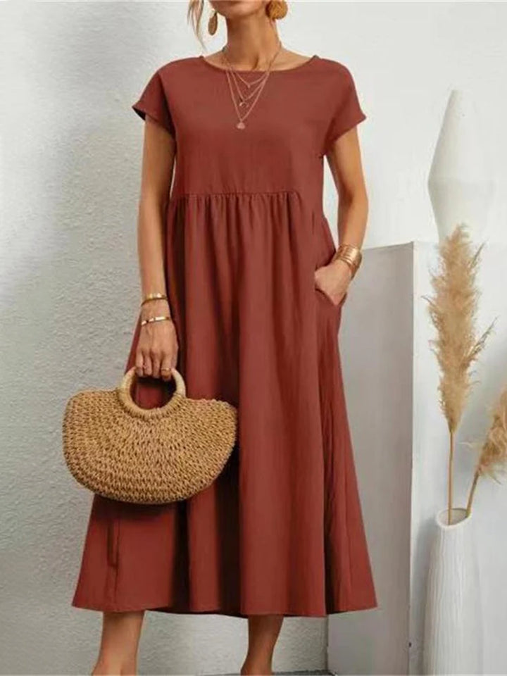 Larissa | Women’s Maxi Dress in a Soft Gathered Silhouette
