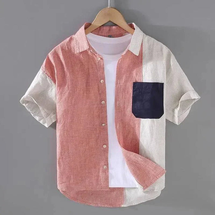Vaughn | Men’s Short Sleeve Shirt featuring Shaped Section