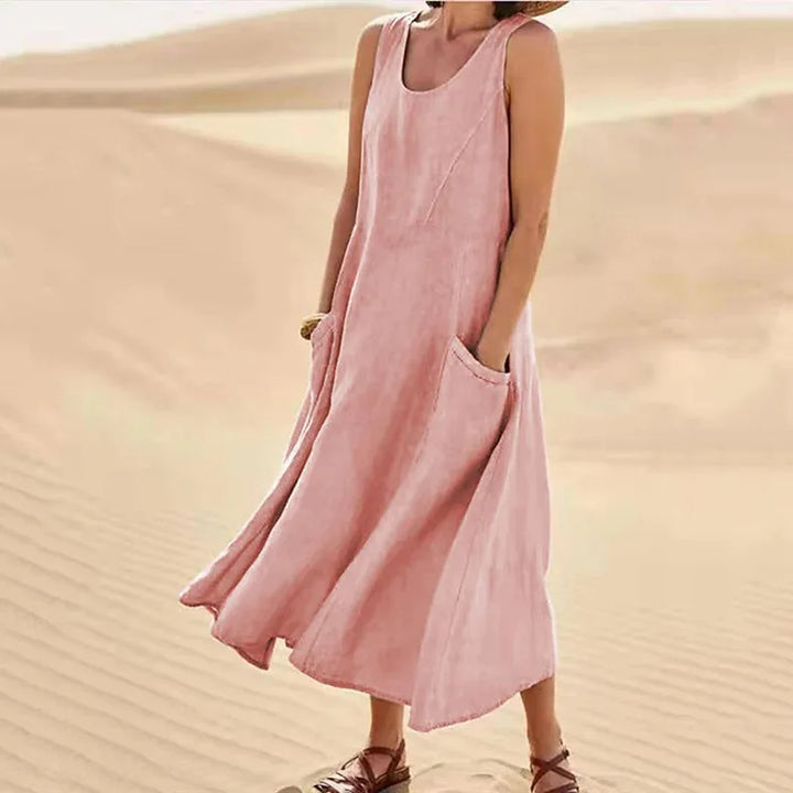 Alazne | Women’s Sleeveless Maxi Dress in an Easy A-Line Shape