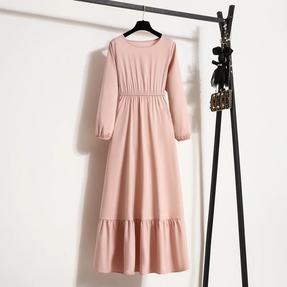 Kamila | Women’s Midi Dress with Tiered Hem Finishing