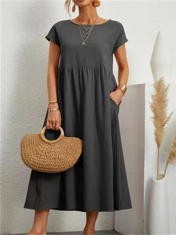 Larissa | Women’s Maxi Dress in a Soft Gathered Silhouette