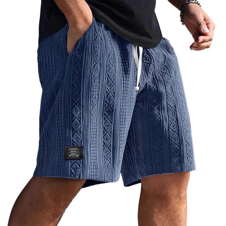 Rocco | Men’s Drawstring Shorts featuring Pattern Detail