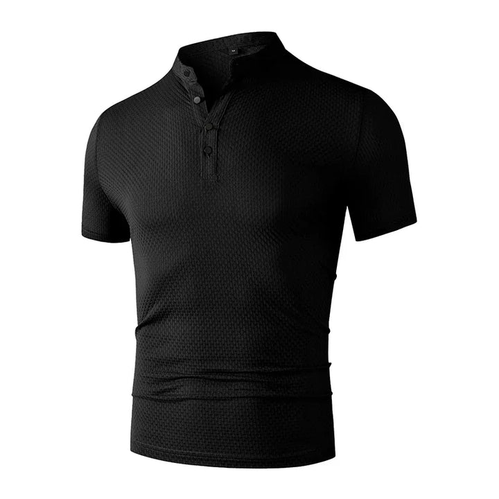 Royville | Men’s Short Sleeve Shirt with Stand Collar