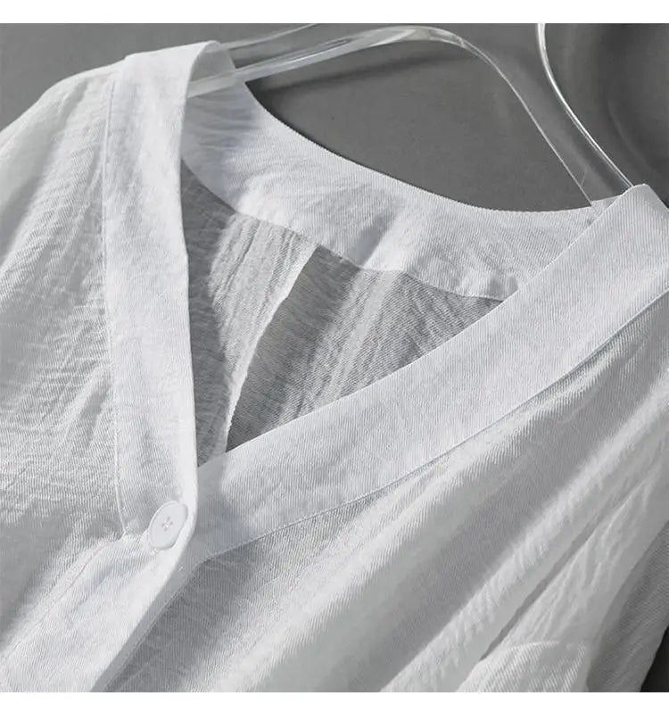 Kira | Women’s Blouse featuring a Cropped Button Front