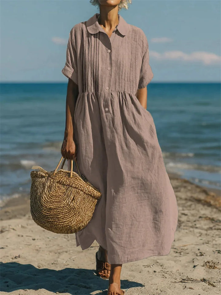 Aletta | Women’s Maxi Shirt Dress for Relaxed Summer Days