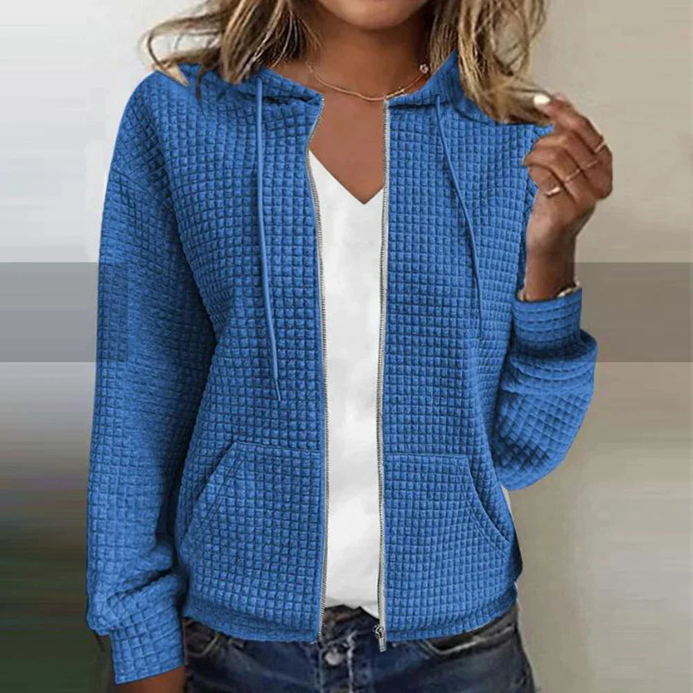 Briony | Women’s Zip-Up Hoodie with textured finish