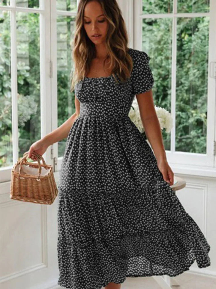 Mallory | Women’s Midi Dress in a Shirred Waist Shape