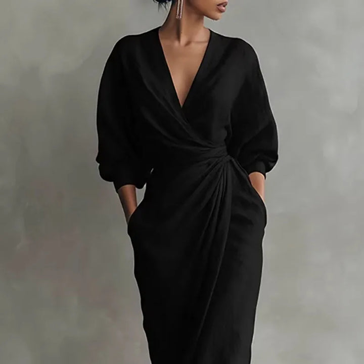 Lucia | Women’s Maxi Dress in a Soft Wrap Shape