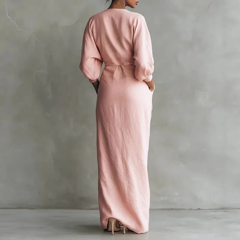 Lucia | Women’s Maxi Dress in a Soft Wrap Shape