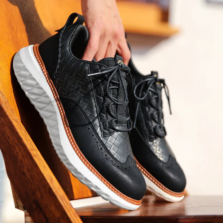 Axton | Men’s Trainers featuring Brogue-Style Structure