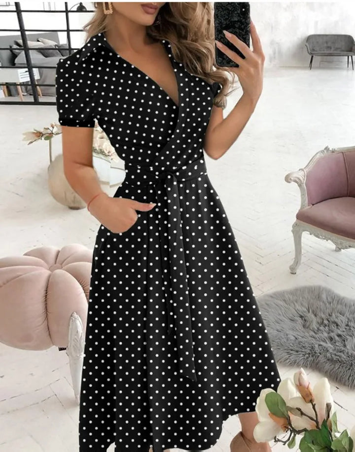 Giselle | Women’s Midi Dress in a Striking Wrap Silhouette