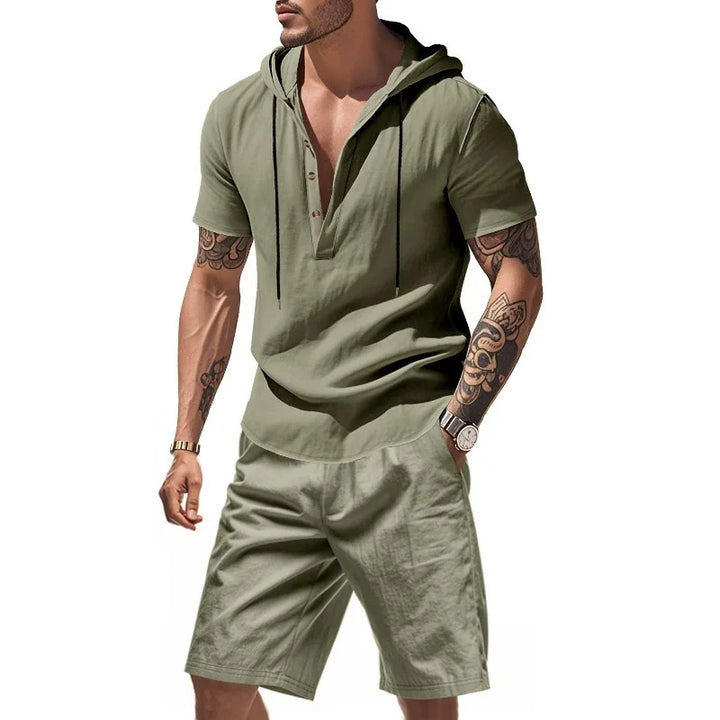 Reign | Men’s Hooded Short Set for Relaxed Summer Form
