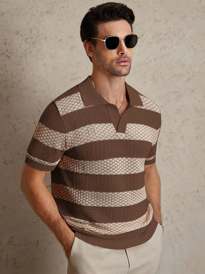 Orlando | Men’s Polo Shirt featuring a Striped Pattern