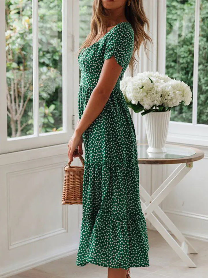 Mallory | Women’s Midi Dress in a Shirred Waist Shape