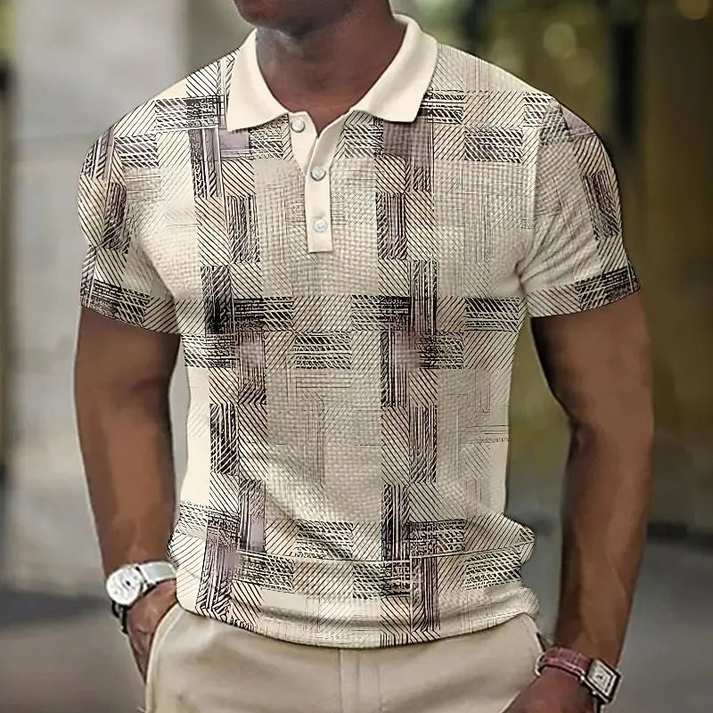 Dawson | Men’s Patterned Polo Shirt for Daily Outfit Ideas