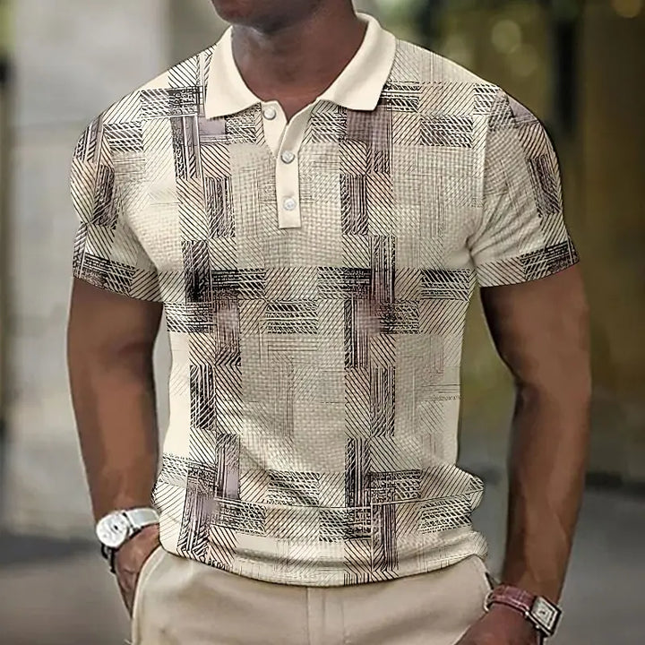 Dawson | Men’s Patterned Polo Shirt for Daily Outfit Ideas