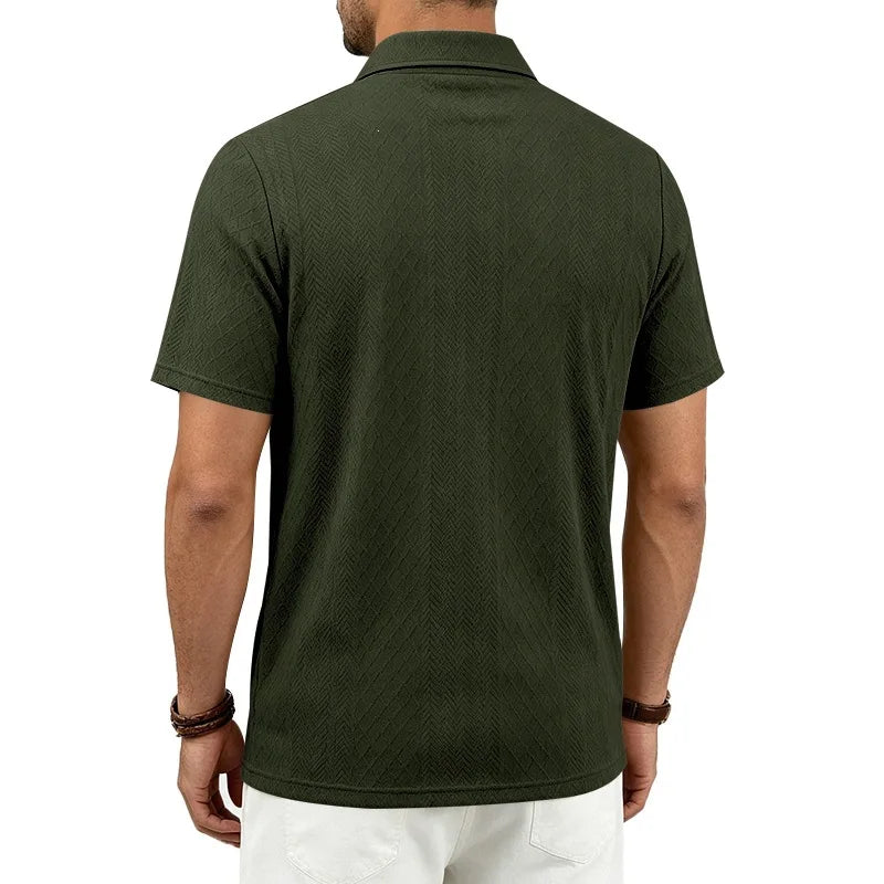 Arnold | Men’s Polo Shirt with Zip Chest Pocket