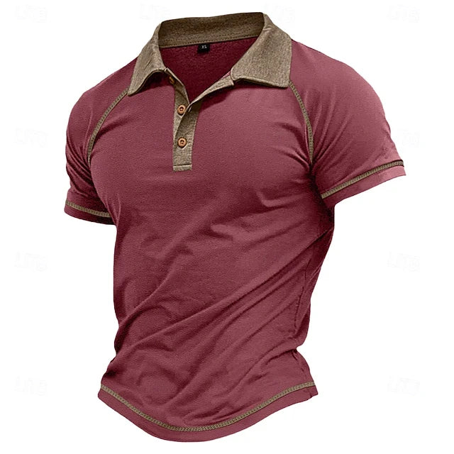 Kurt | Men’s Contrast-Trim Polo Shirt in a Defined Silhouette