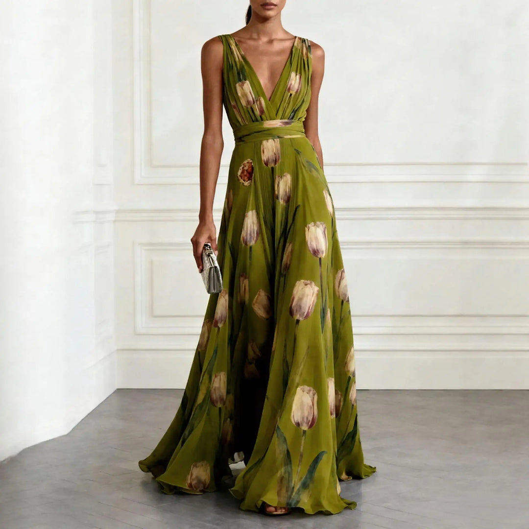 Rhea | Women’s Maxi Dress featuring a Flowing Floral