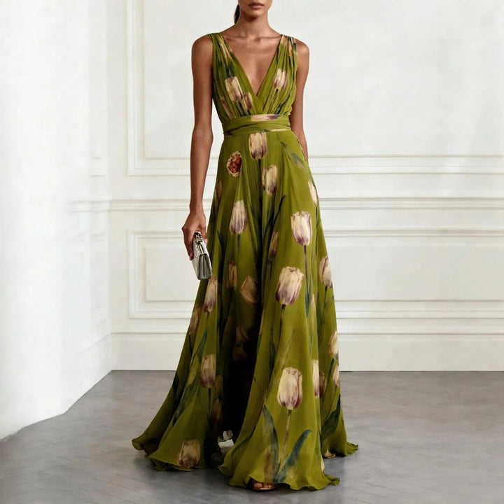 Rhea | Women’s Maxi Dress featuring a Flowing Floral