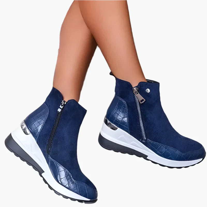 Lunira | Women’s Zip-Up Ankle Boots crafted with comfort at its core