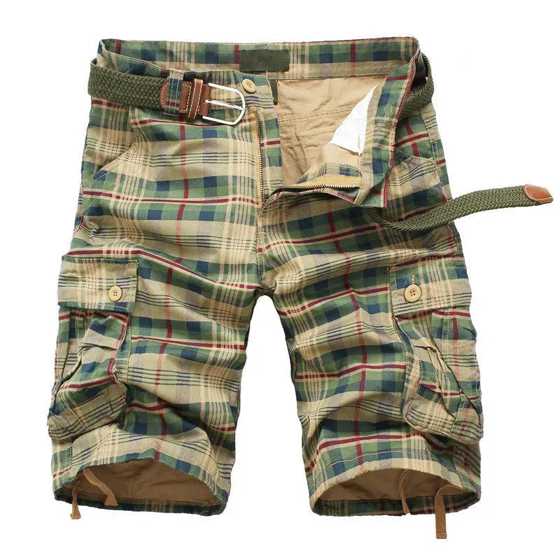 Weston | Men’s Cargo Shorts featuring a Checked Design