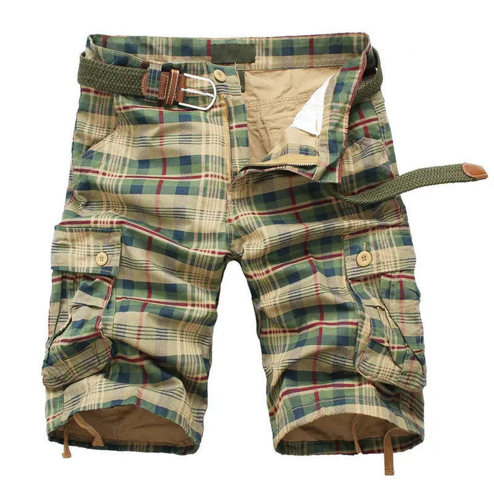 Weston | Men’s Cargo Shorts featuring a Checked Design