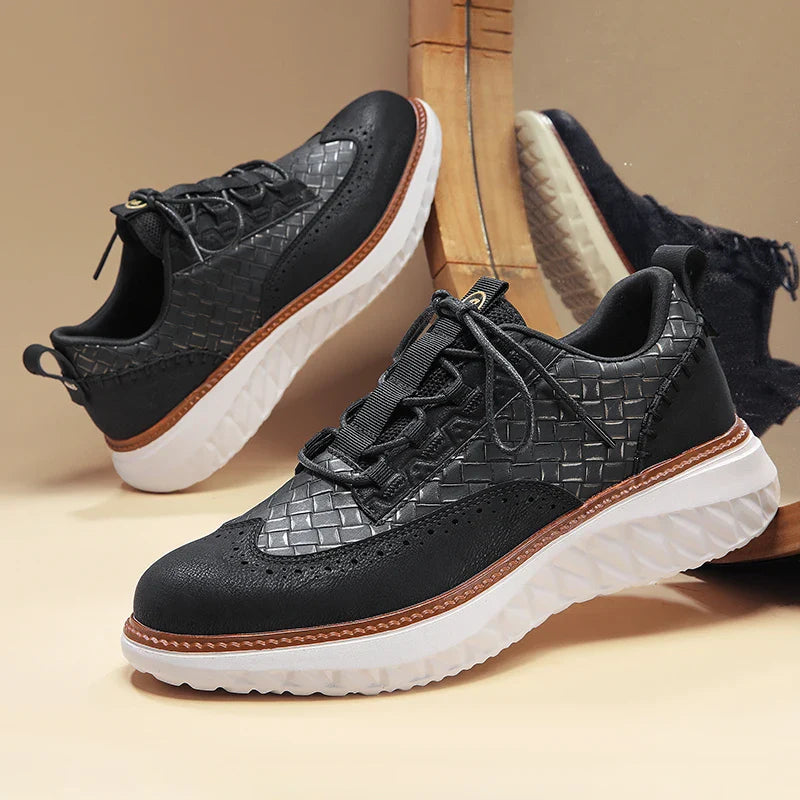 Axton | Men’s Trainers featuring Brogue-Style Structure
