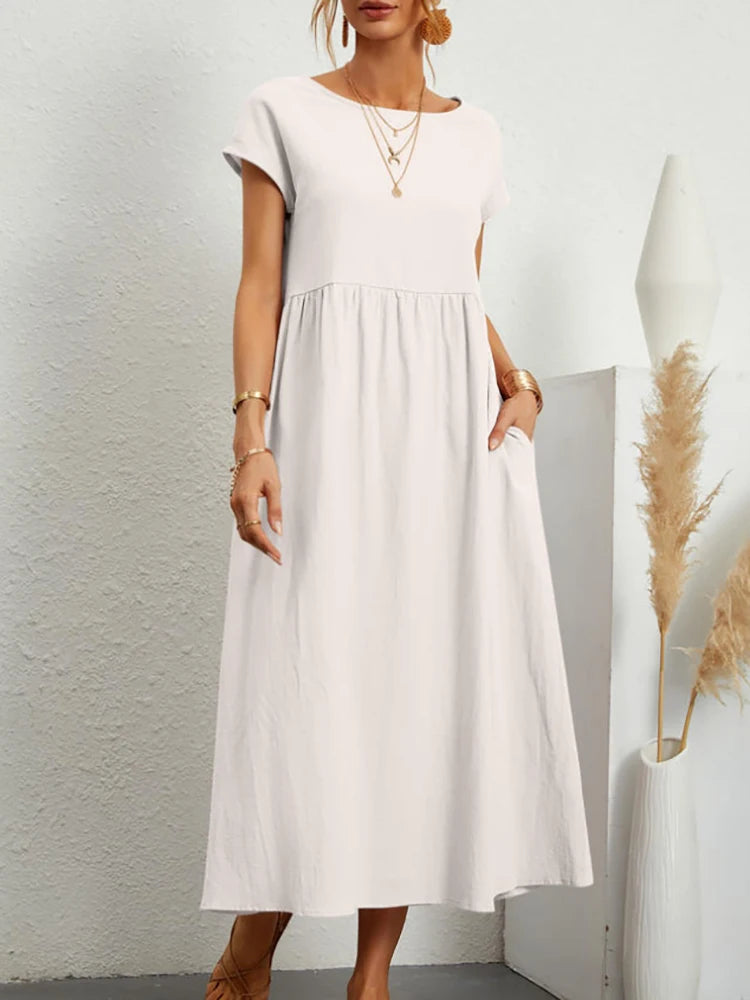 Larissa | Women’s Maxi Dress in a Soft Gathered Silhouette