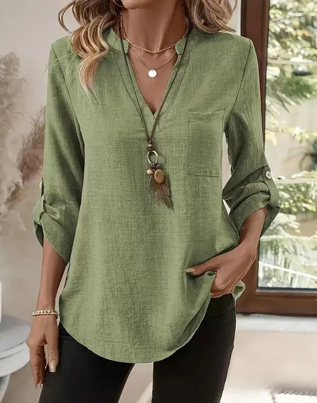 Thea | Women’s Blouse designed for Easy Everyday Refinement