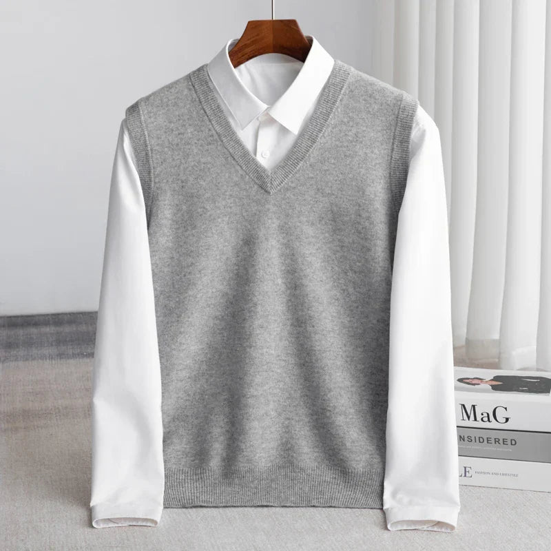 Felton | Men’s Layered Shirt featuring a V-Neck Overlay
