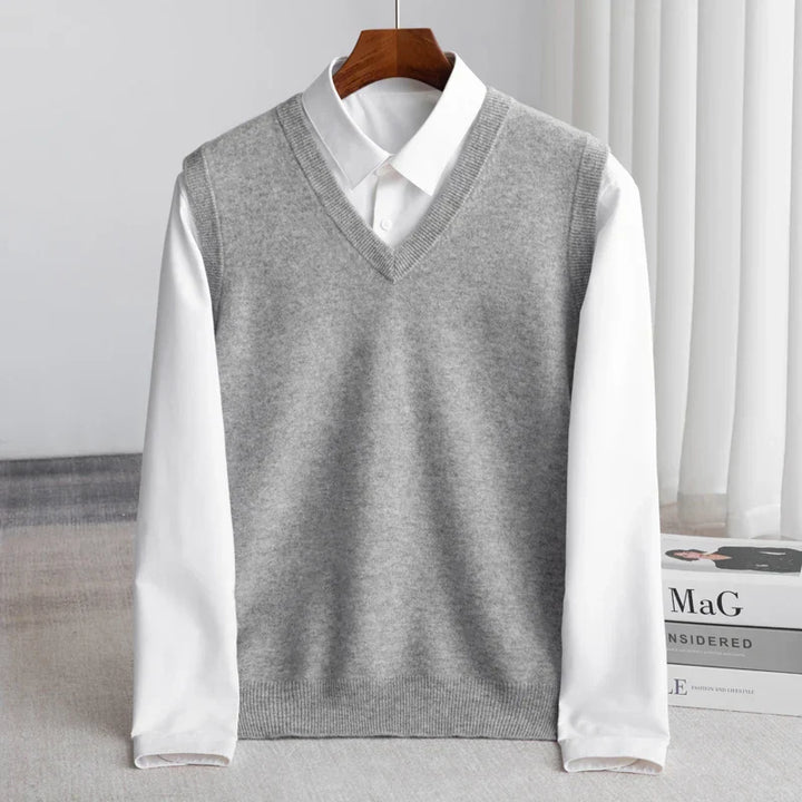 Felton | Men’s Layered Shirt featuring a V-Neck Overlay