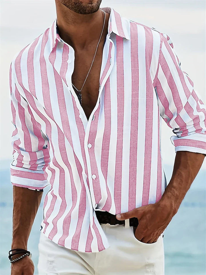Avenor | Men’s Striped Shirt designed for Summer Fit