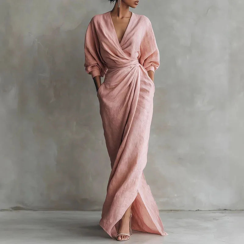 Lucia | Women’s Maxi Dress in a Soft Wrap Shape