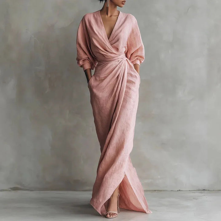 Lucia | Women’s Maxi Dress in a Soft Wrap Shape