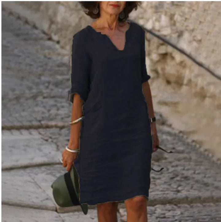 Marnie | Women’s V-Neck Tunic Dress for Weekend Dressing Up