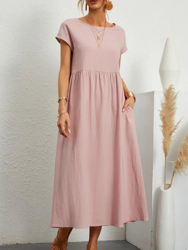 Larissa | Women’s Maxi Dress in a Soft Gathered Silhouette