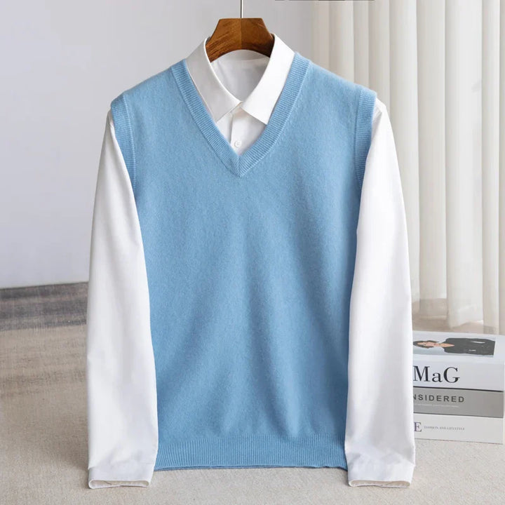 Felton | Men’s Layered Shirt featuring a V-Neck Overlay