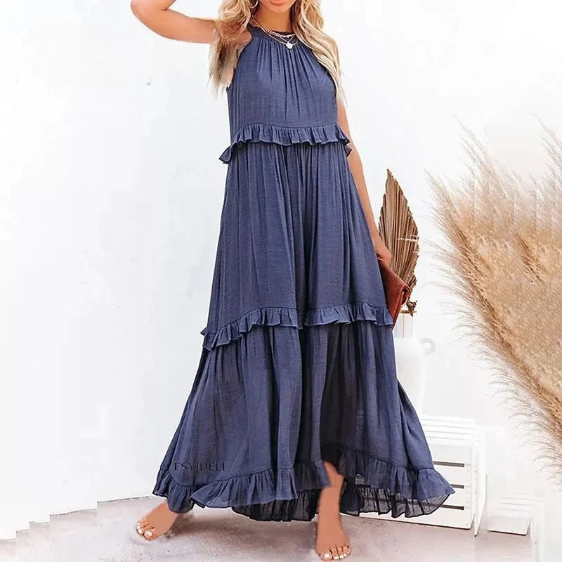 Chelsea | Women’s Sleeveless Maxi Dress for Casual Sunny-Day Outfits
